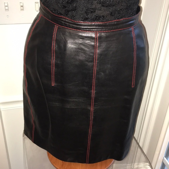 Escada Dresses & Skirts - Escada Leather Skirt